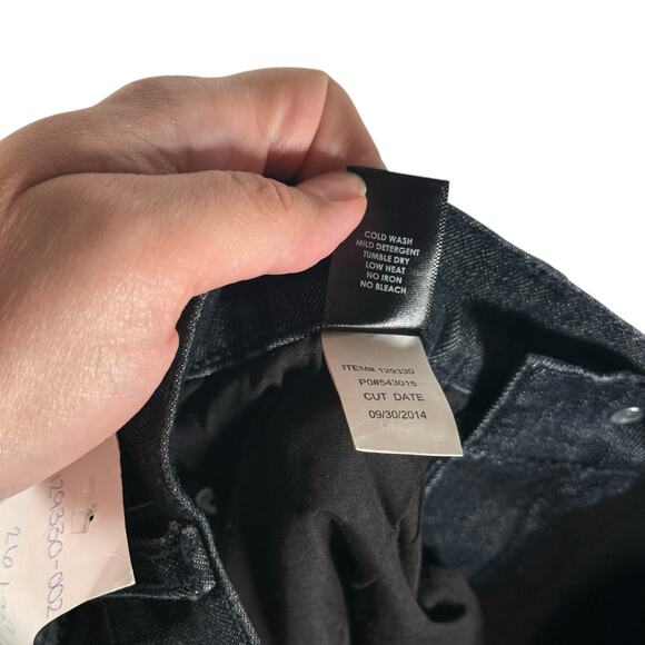 RUDE Hot Topic NWOT Men's 26x32 Dark Indigo Blue Super Skinny Jeans Stretch - Picture 7 of 11